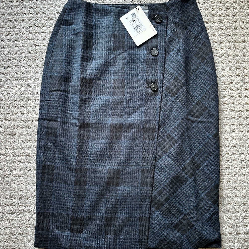 Black Plaid Skirt